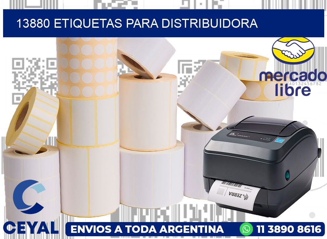 13880 etiquetas para distribuidora
