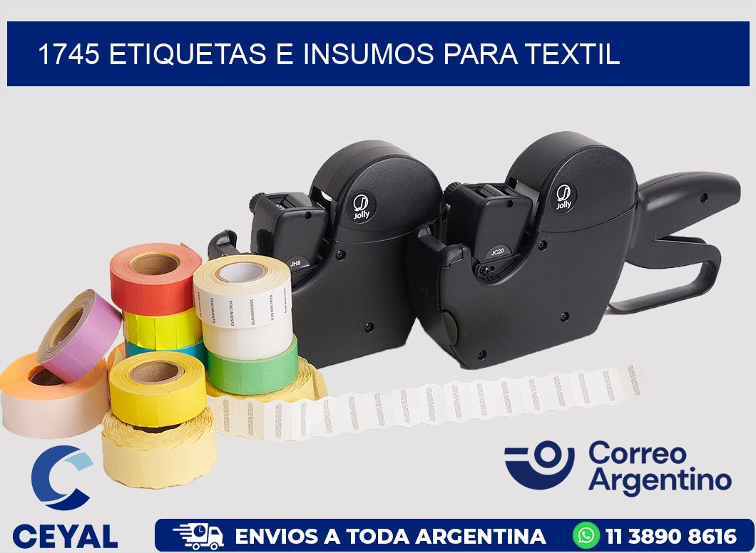 1745 etiquetas e insumos para textil