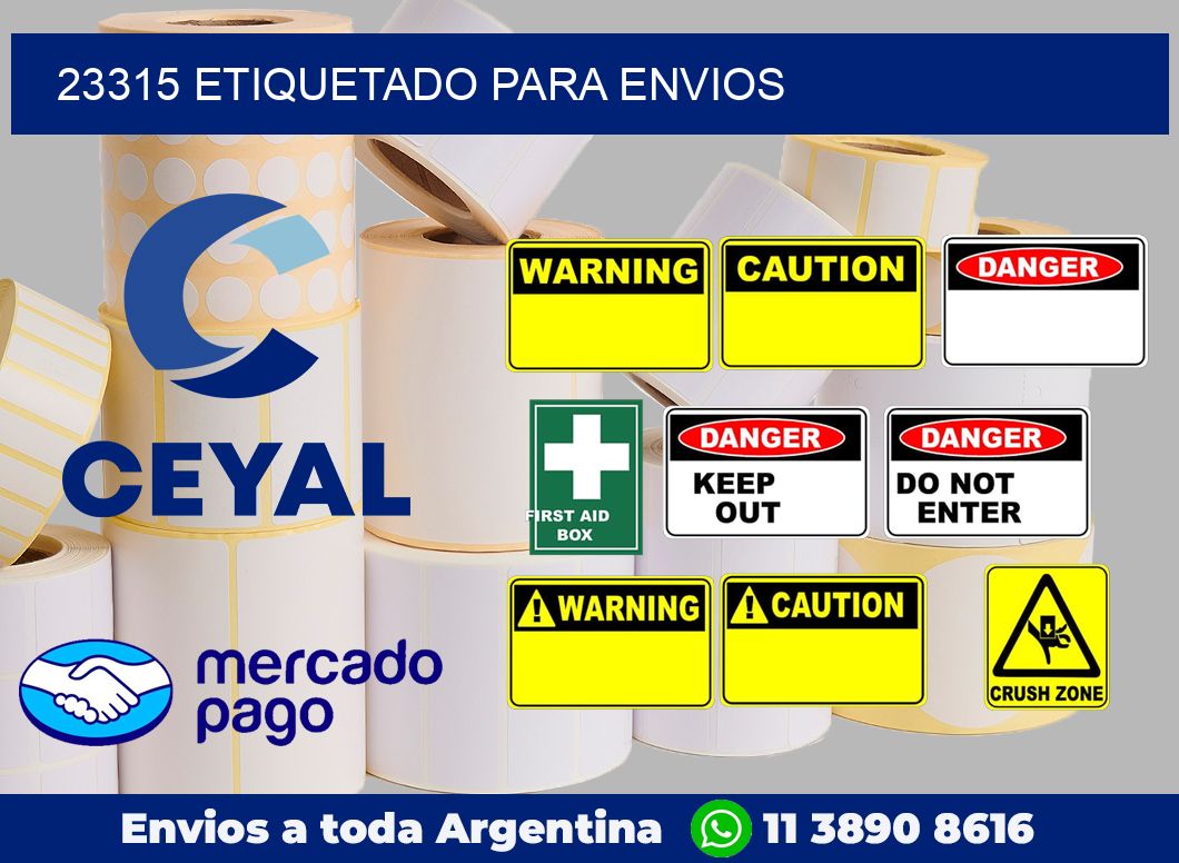 23315 etiquetado para envios