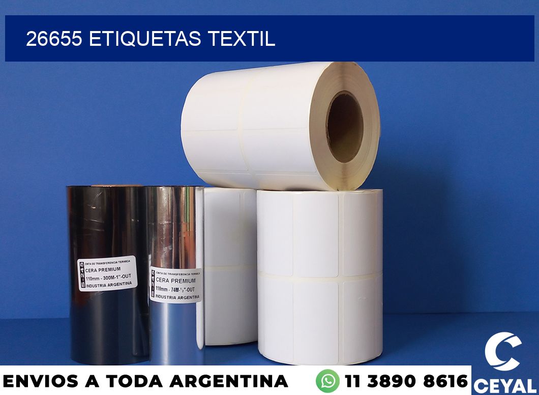 26655 etiquetas textil