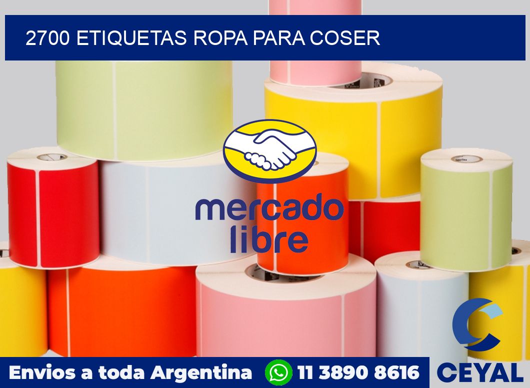 2700 Etiquetas ropa para coser