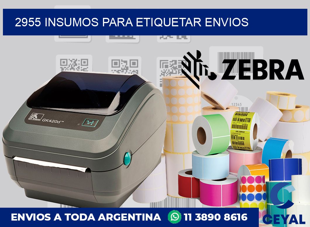 2955 insumos para etiquetar envios