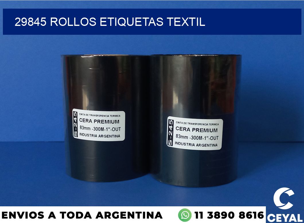 29845 rollos etiquetas textil