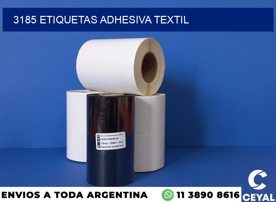 3185 etiquetas adhesiva textil