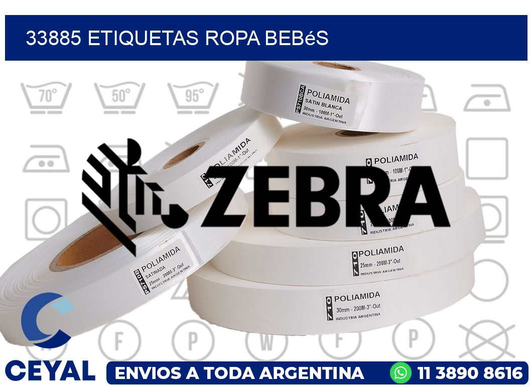33885 Etiquetas ropa bebés