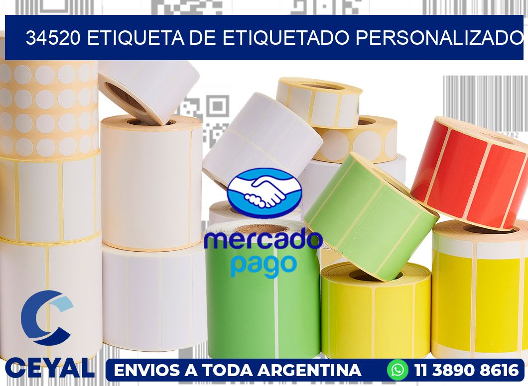 34520 Etiqueta de etiquetado personalizado