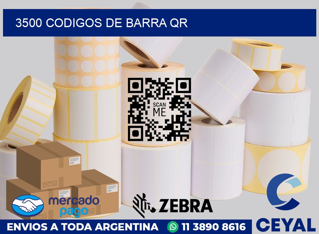 3500 Codigos de barra QR