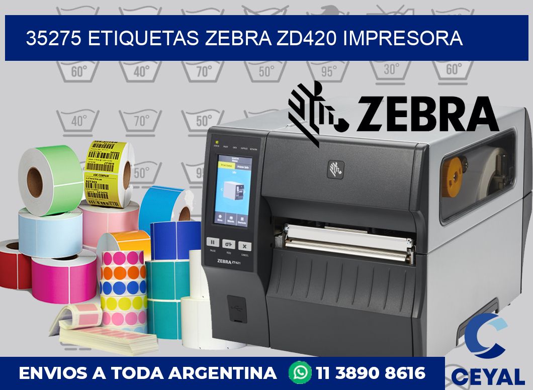 35275 etiquetas Zebra zd420 impresora