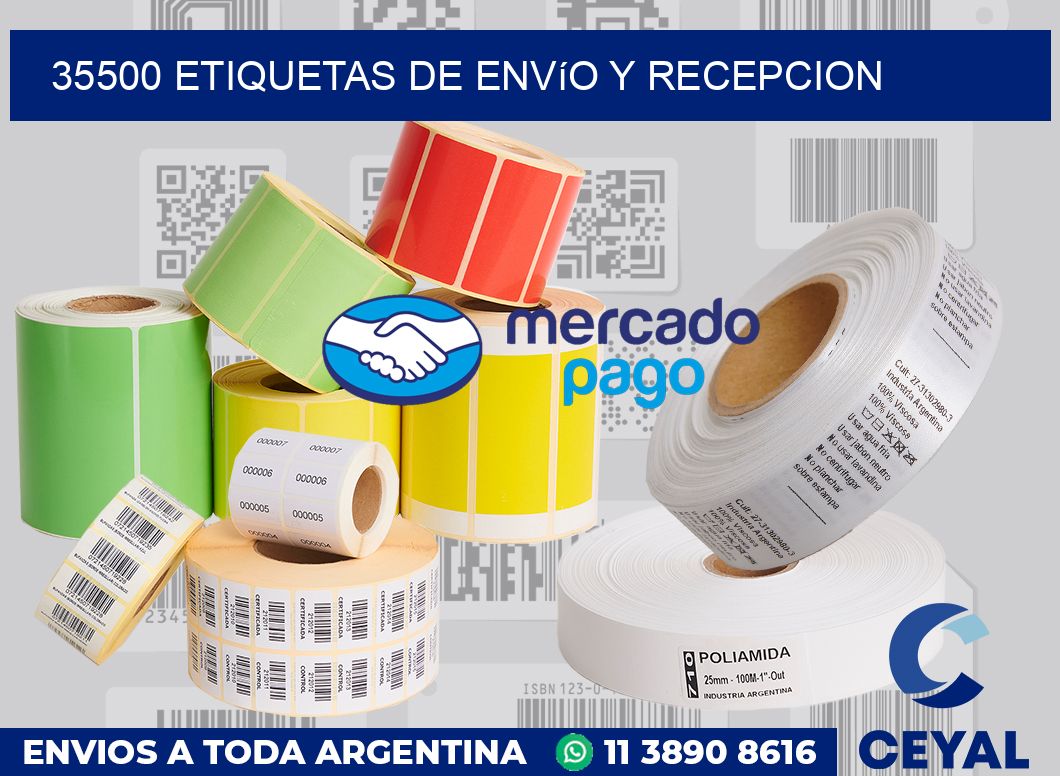 35500 Etiquetas de envío y recepcion