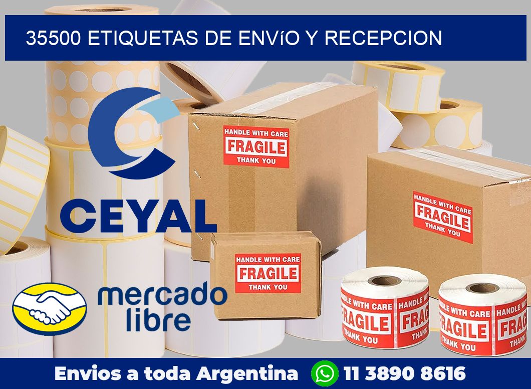 35500 Etiquetas de envío y recepcion