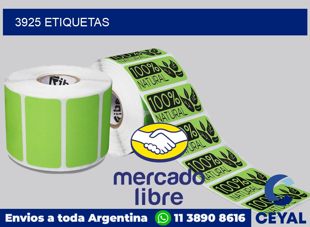 3925 etiquetas