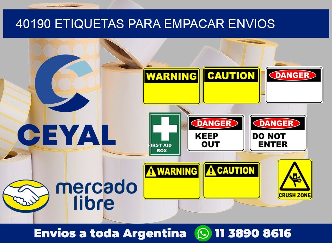 40190 Etiquetas para empacar envios