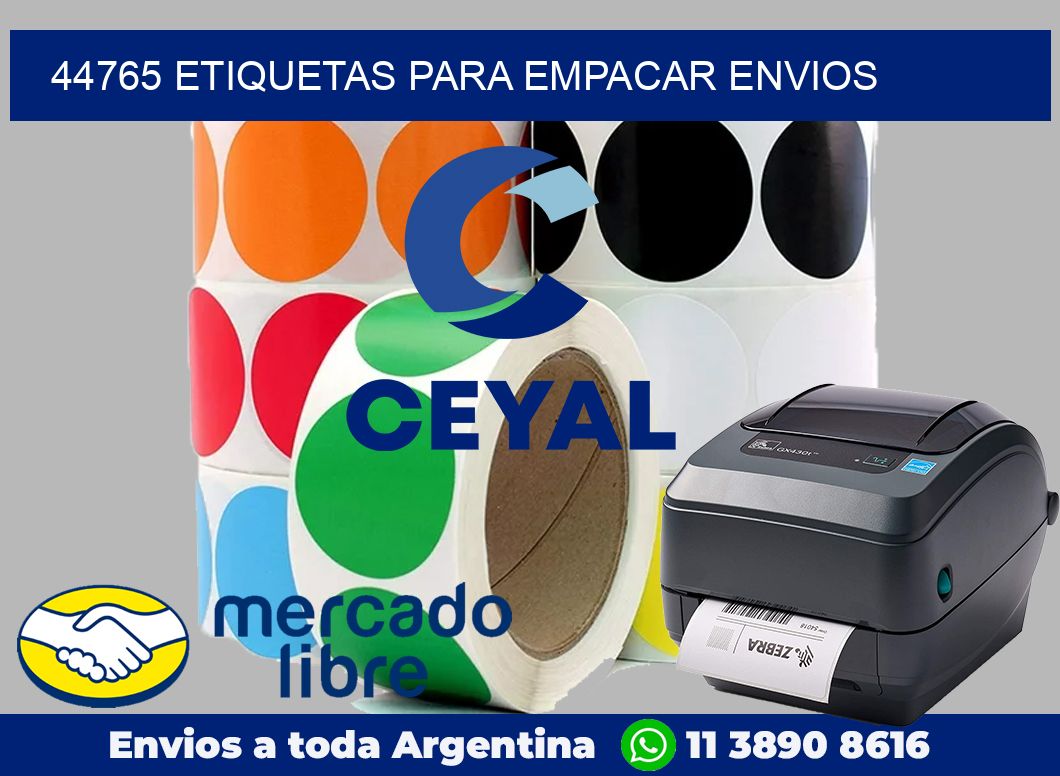 44765 Etiquetas para empacar envios