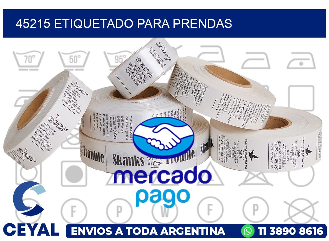 45215 Etiquetado para prendas
