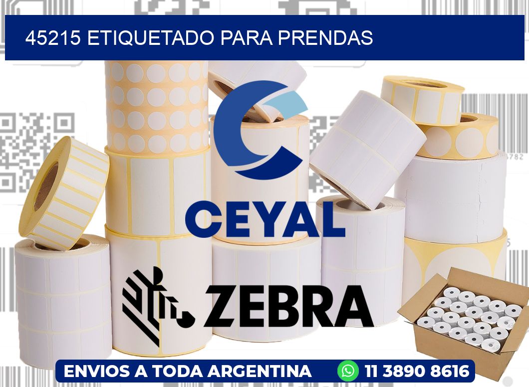 45215 Etiquetado para prendas