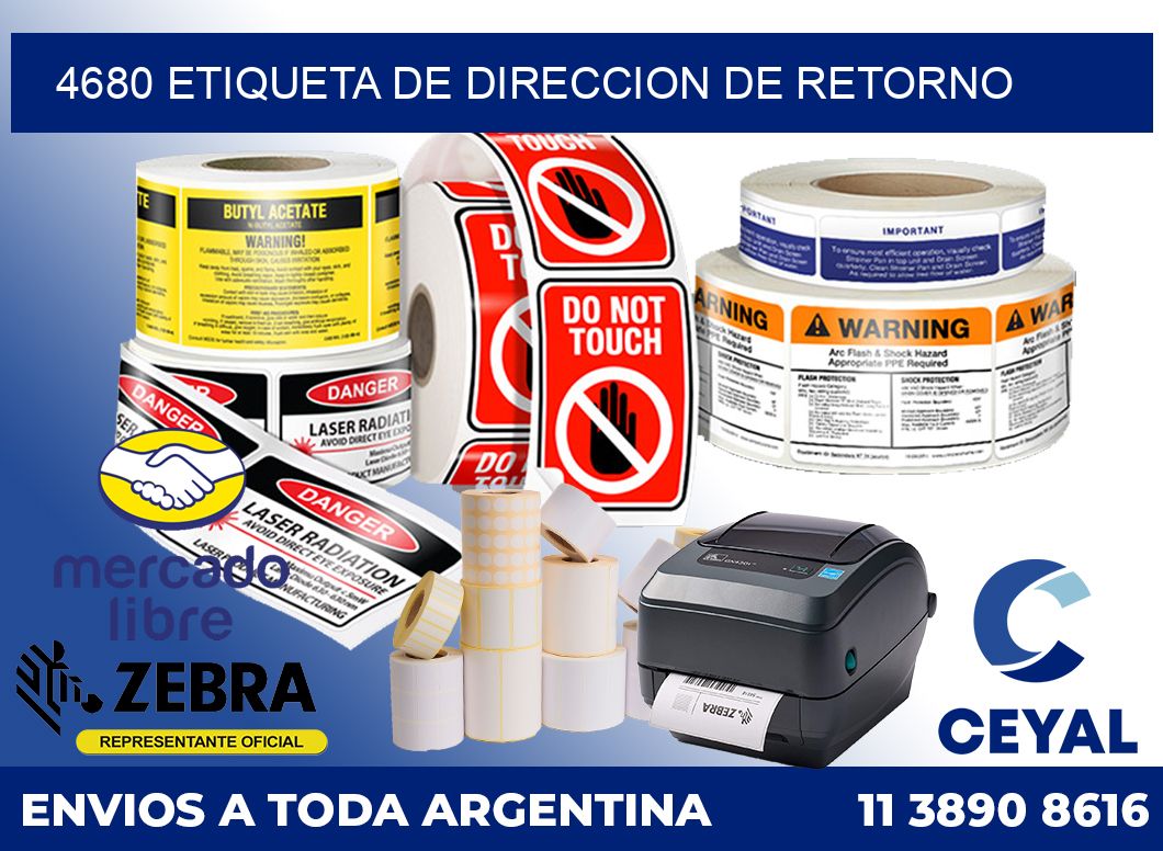 4680 Etiqueta de direccion de retorno