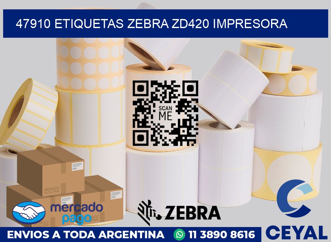47910 etiquetas Zebra zd420 impresora