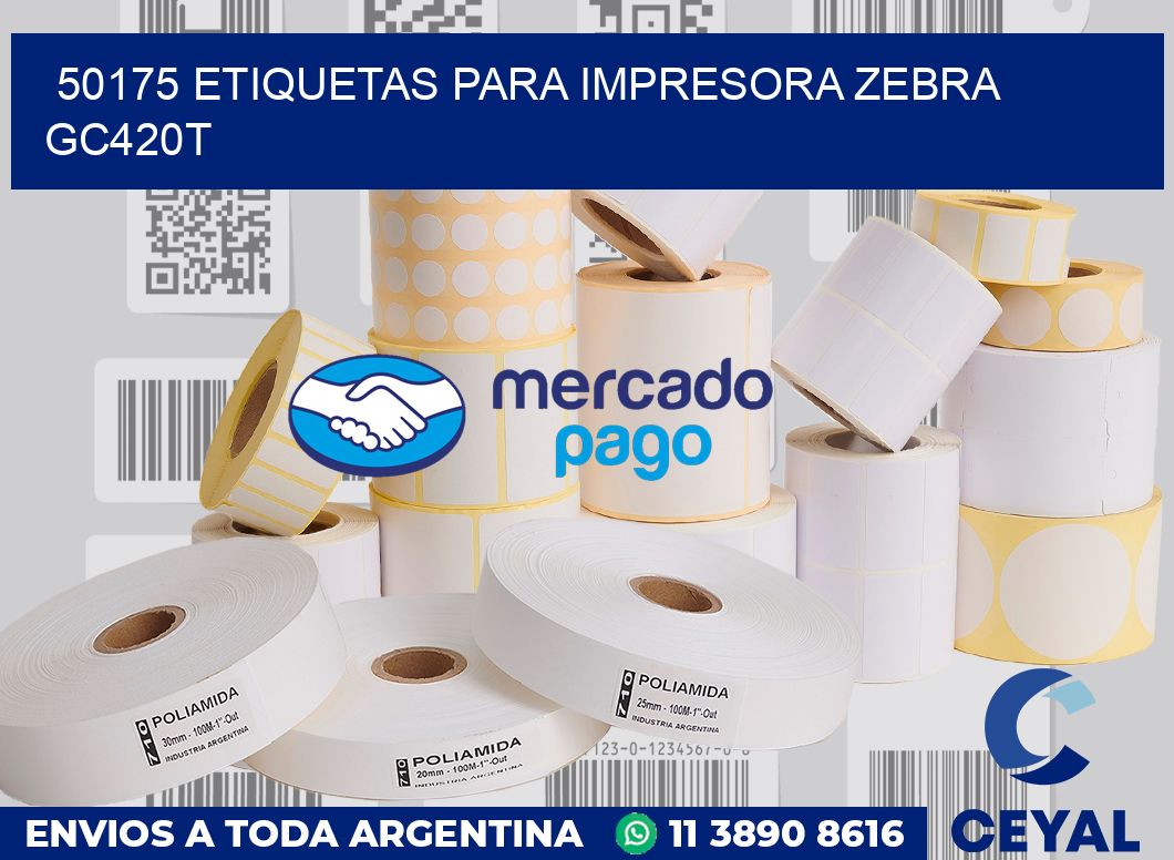 50175 etiquetas para impresora zebra GC420T