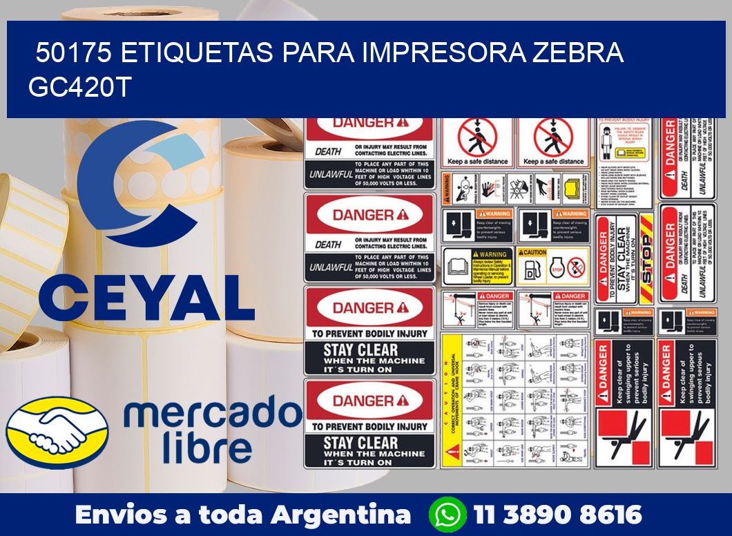 50175 etiquetas para impresora zebra GC420T