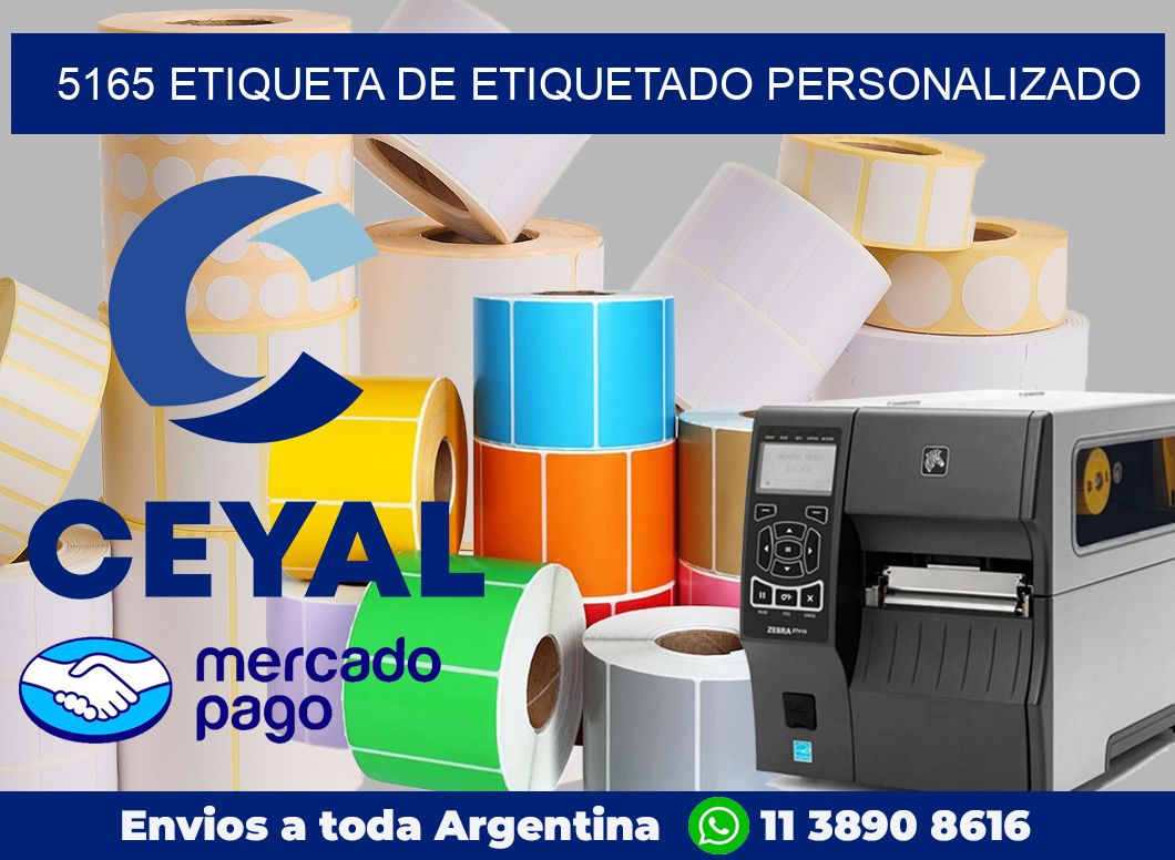 5165 Etiqueta de etiquetado personalizado