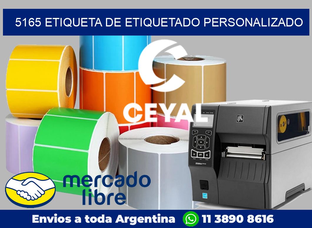 5165 Etiqueta de etiquetado personalizado