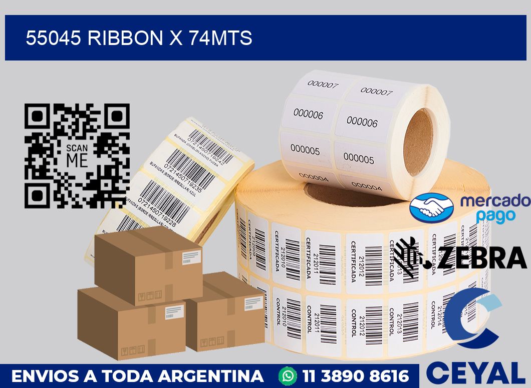 55045 ribbon x 74mts