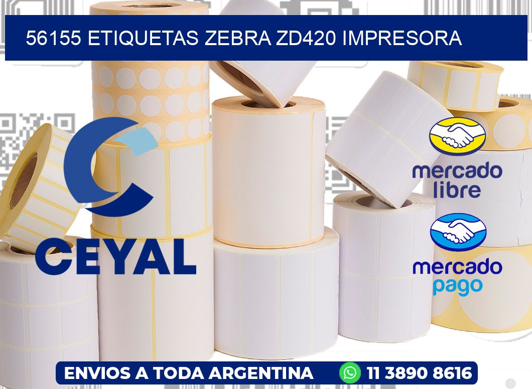 56155 etiquetas Zebra zd420 impresora