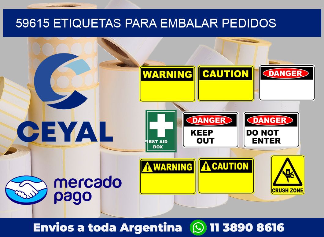 59615 Etiquetas para embalar pedidos