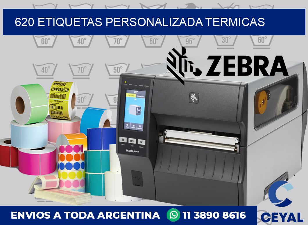 620 etiquetas personalizada termicas