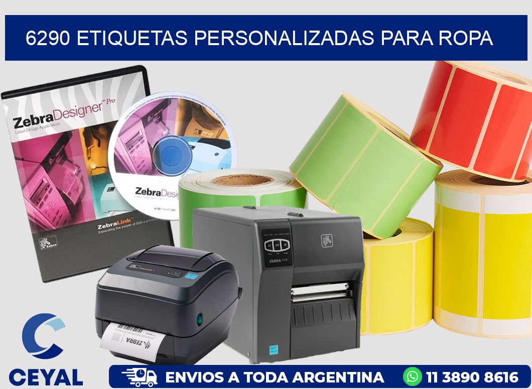 6290 Etiquetas personalizadas para ropa
