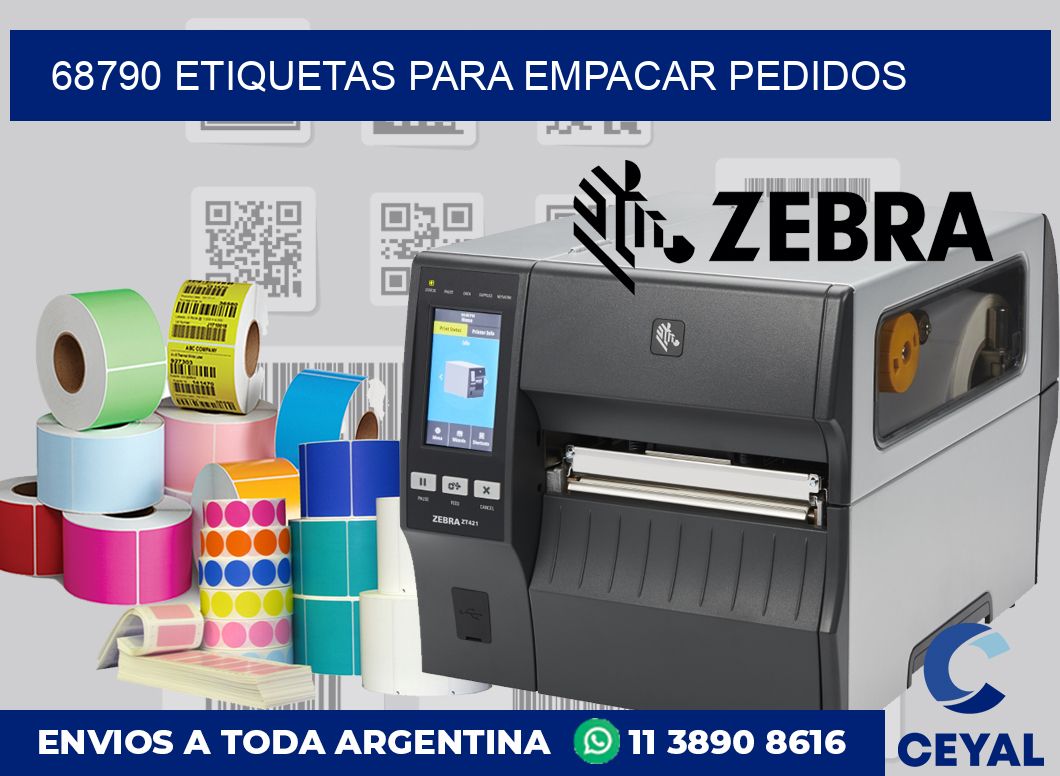 68790 etiquetas para empacar pedidos