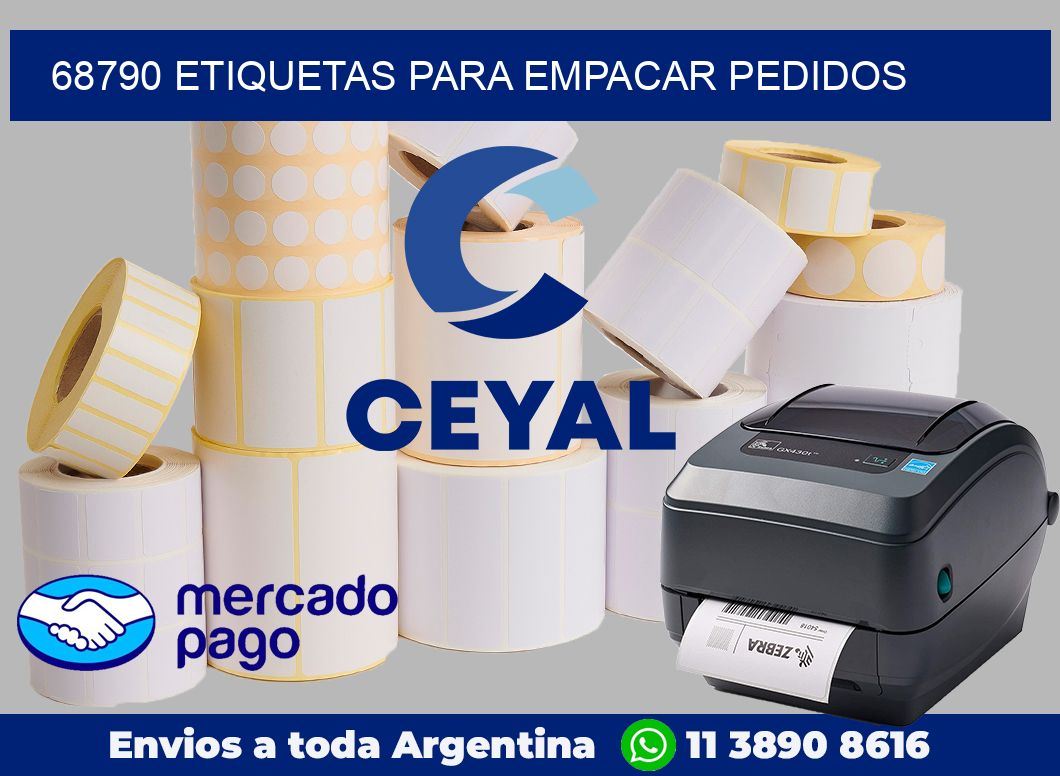 68790 etiquetas para empacar pedidos