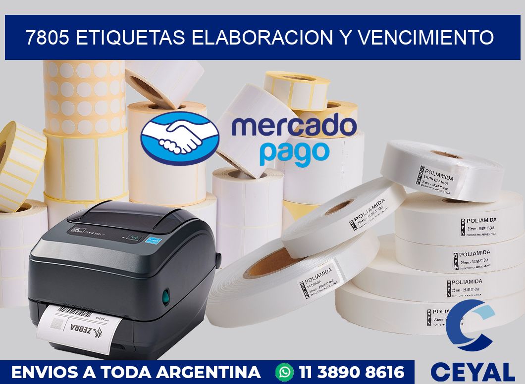 7805 Etiquetas elaboracion y vencimiento
