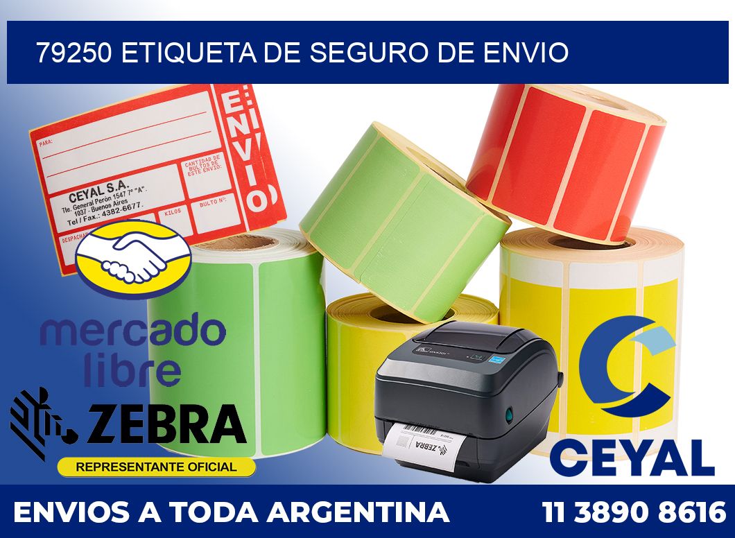 79250 Etiqueta de seguro de envio
