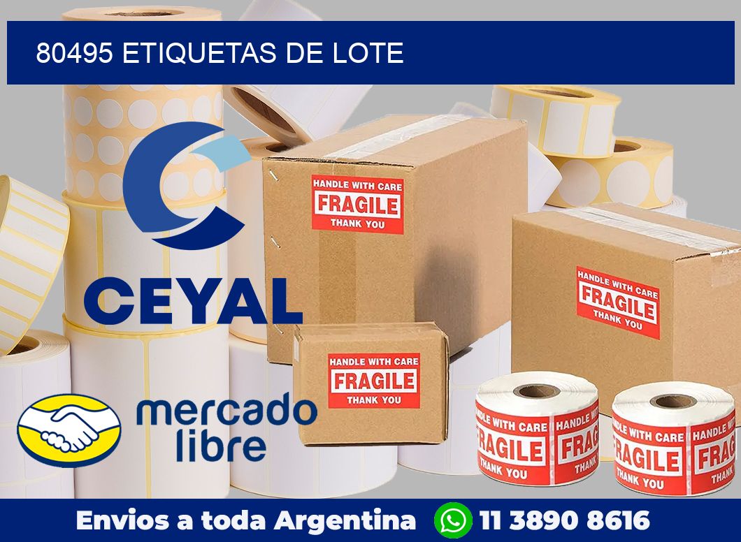 80495 Etiquetas de lote
