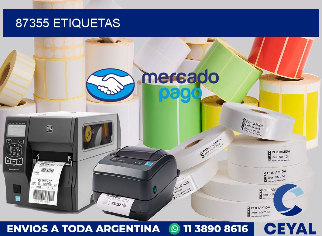 87355 etiquetas