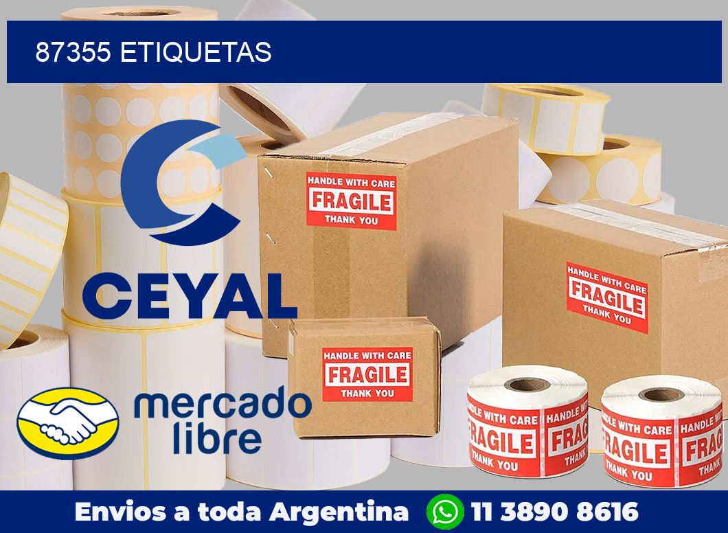 87355 etiquetas