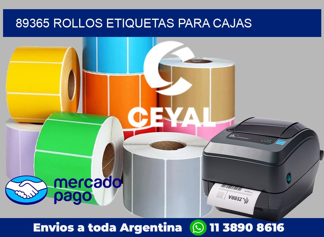 89365 Rollos etiquetas para cajas