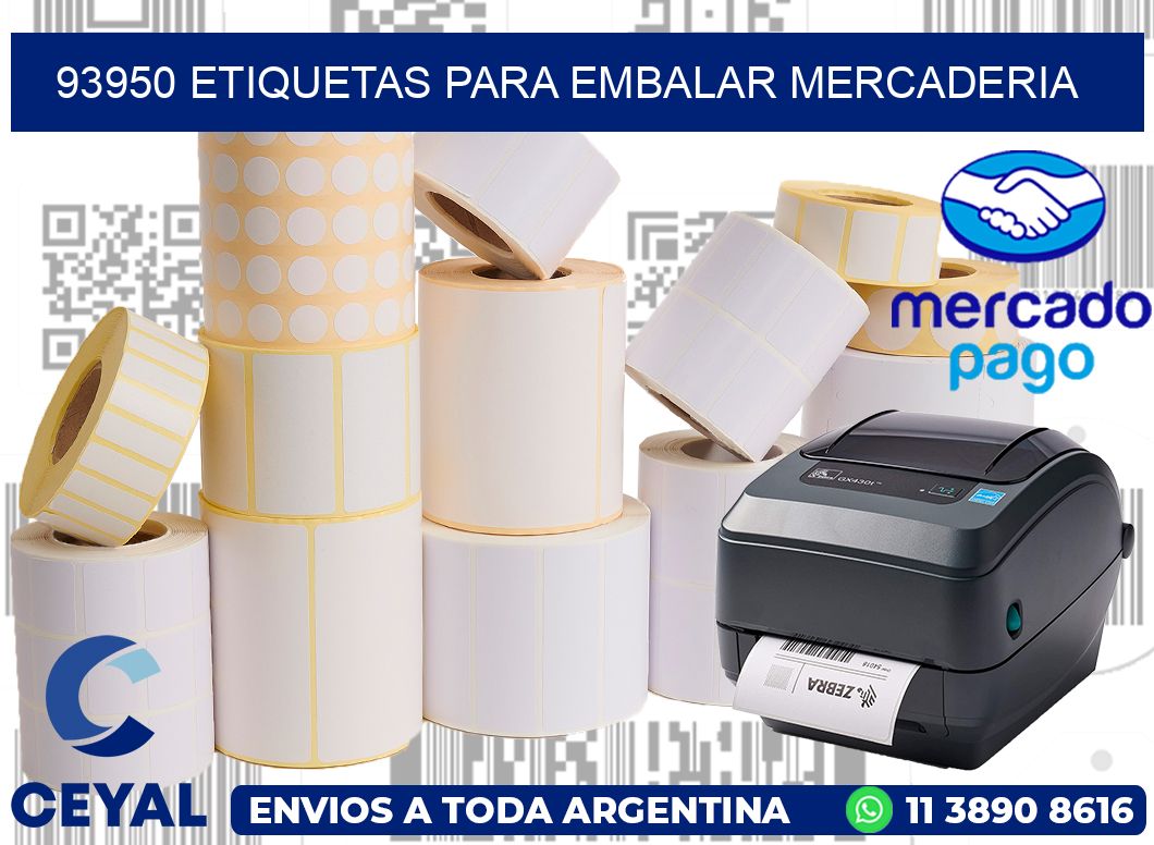 93950 Etiquetas para embalar mercaderia