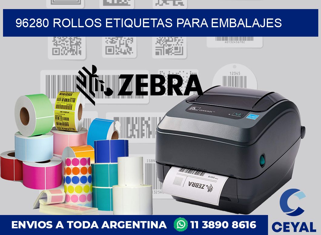 96280 rollos etiquetas para embalajes