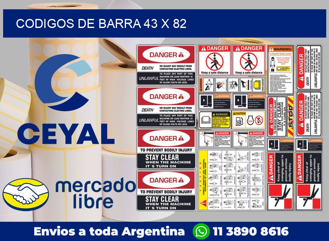 Codigos de barra 43 x 82
