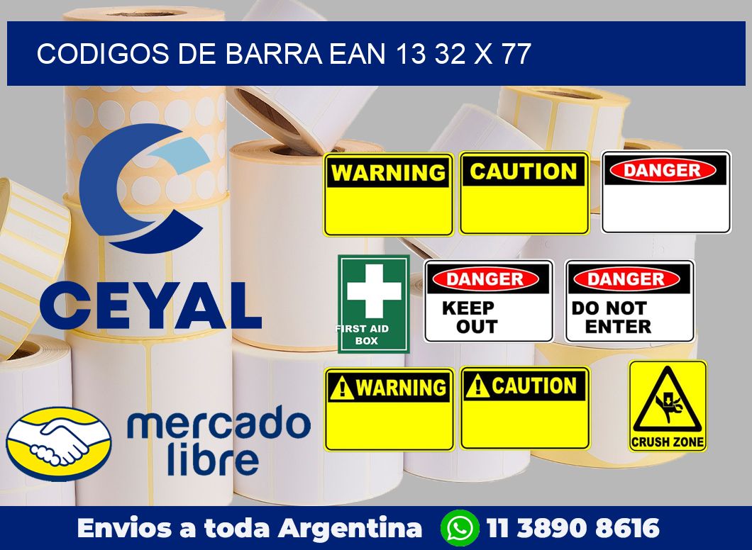 Codigos de barra EAN 13 32 x 77