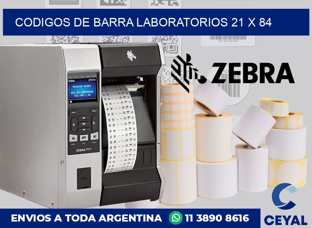 Codigos de barra laboratorios 21 x 84