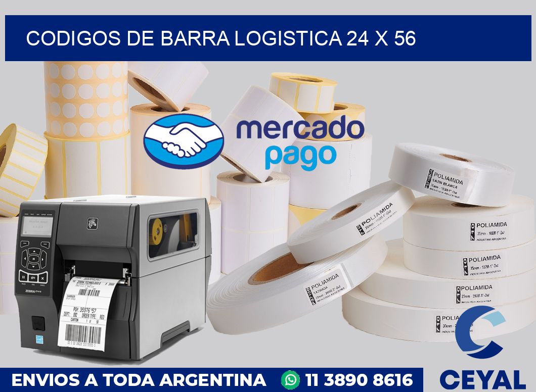 Codigos de barra logistica 24 x 56
