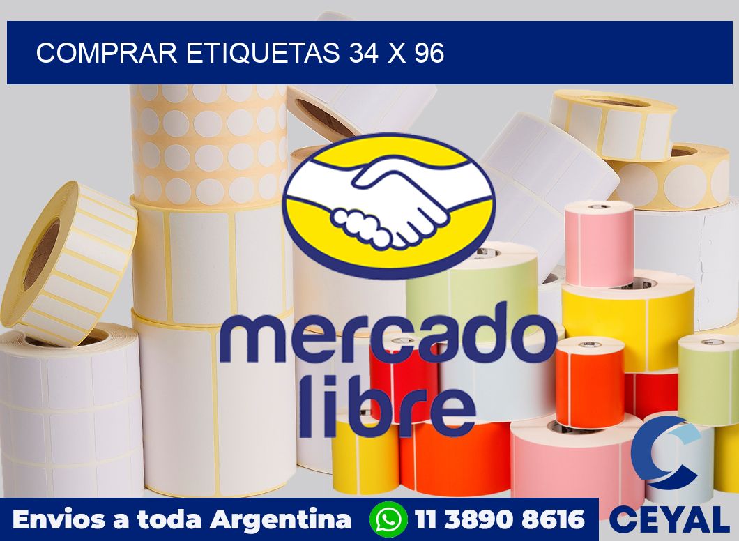 Comprar etiquetas 34 x 96