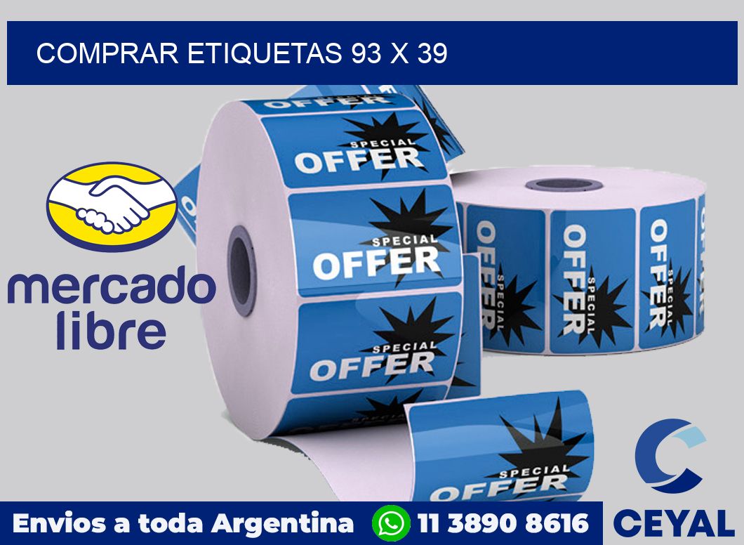 Comprar etiquetas 93 x 39