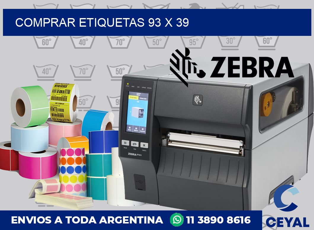 Comprar etiquetas 93 x 39