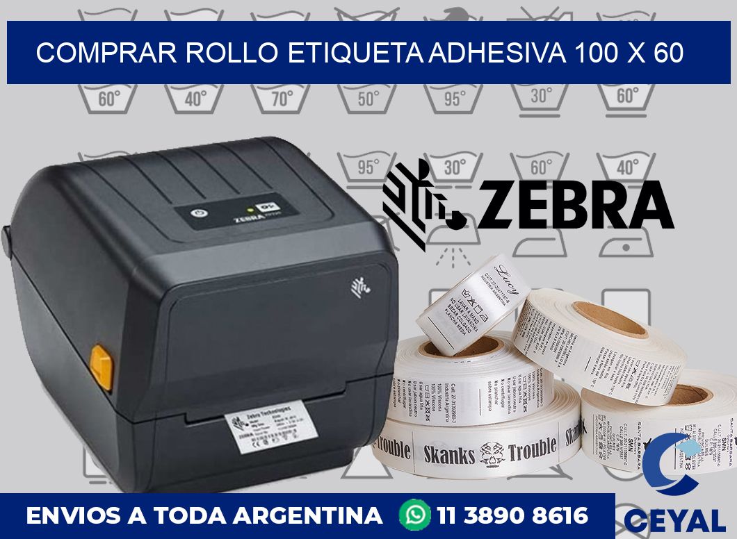 Comprar rollo etiqueta adhesiva 100 x 60