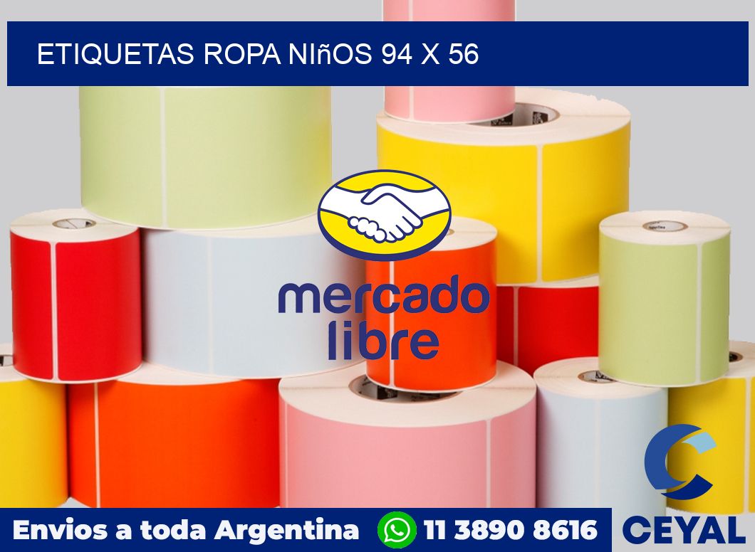 Etiquetas ropa niños 94 x 56