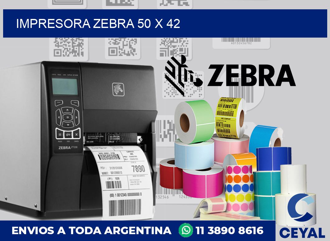 Impresora Zebra 50 x 42